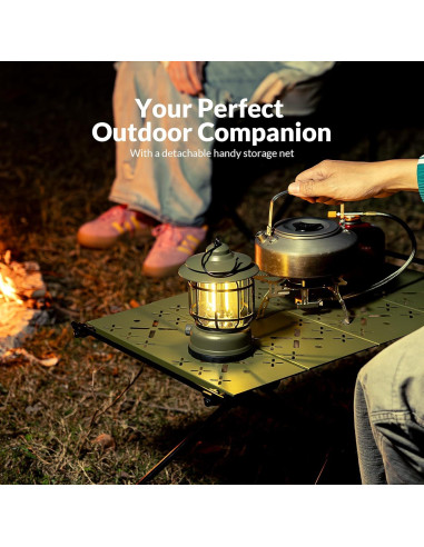 Mesa de Camping Plegable Thallike Verde Militar 61x37cm