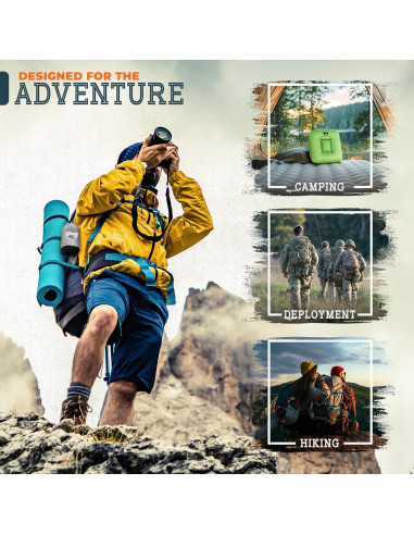 Almohada Inflable de Camping SkogzillaCo TrailNeck 1.0 Verde