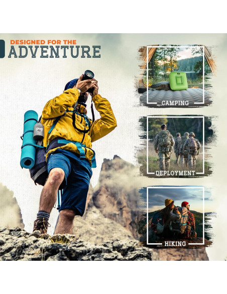 Almohada Inflable de Camping SkogzillaCo TrailNeck 1.0 Verde