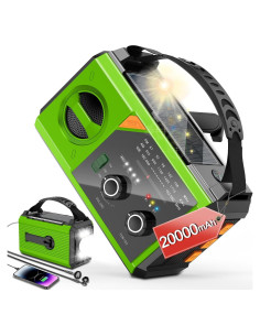 Radio Meteorológica de Emergencia BAYTWA 20000mAh Solar Inalámbrica