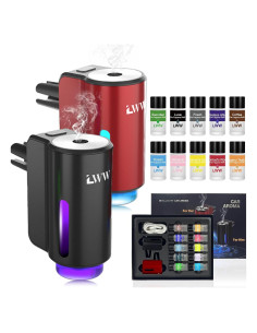 Ambientador de Coche LWW Difusor Aromaterapia 10 Aromas