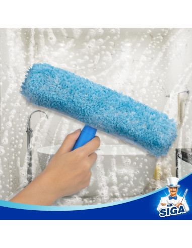 Combo de Limpieza de Ventanas MR.SIGA - Limpiaparabrisas 25cm y Microfibra