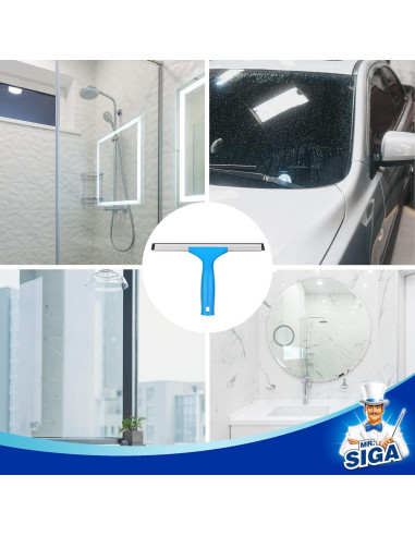 Combo de Limpieza de Ventanas MR.SIGA - Limpiaparabrisas 25cm y Microfibra