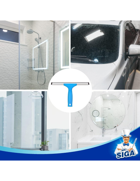 Combo de Limpieza de Ventanas MR.SIGA - Limpiaparabrisas 25cm y Microfibra