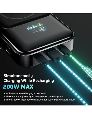 Banco de Energía Denvix PowerX 250W 25,000mAh Cargador Portátil