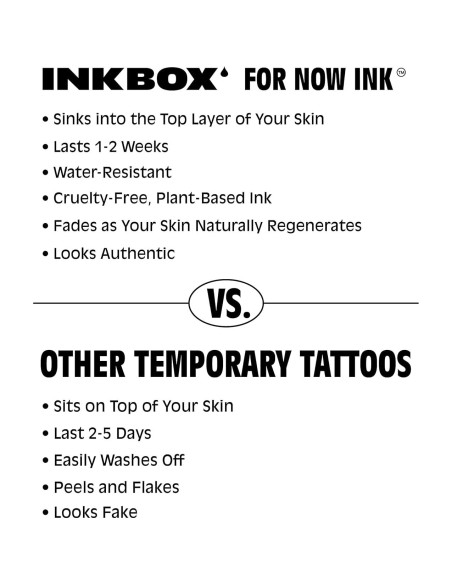 Tatuaje Temporal Inkbox Adria Orca 7.62x7.62cm Resistente