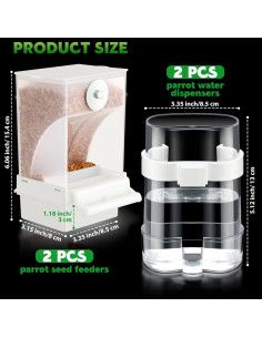 Comederos y Dispensadores de Agua Automáticos Yaomiao para Aves 2