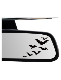 Calcomanías de Murciélagos Negras para Espejo Retrovisor - 3 Unidades