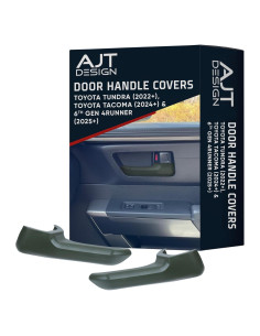 Cubiertas de Manijas de Puerta AJT DESIGN para Toyota Tundra, Tacoma y 4Runner - Verde Militar