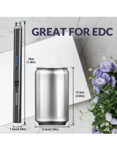 Encendedor Eléctrico RAYONNER Recargable USB a Prueba de Viento 2