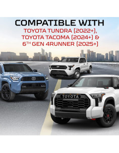 Cubiertas de Manijas de Puerta AJT DESIGN para Toyota Tundra, Tacoma y 4Runner - Verde Militar 2