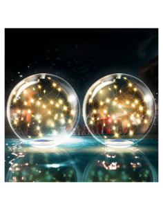 Luces Flotantes de Piscina Solar TIALLY - 2 Paquete LED 35.56 cm