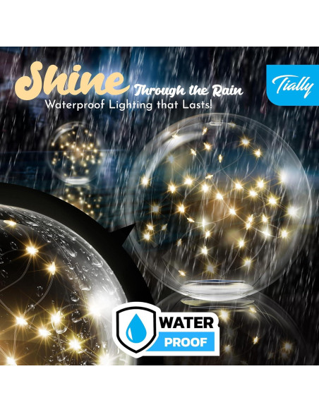 Luces Flotantes de Piscina Solar TIALLY - 2 Paquete LED 35.56 cm