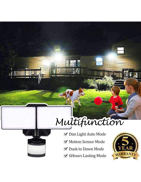 Luz de Inundación LED EMANER con Sensor de Movimiento 28W
