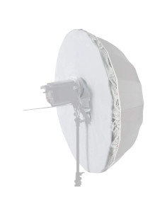 Paraguas Difusor Parabólico HappyGo 150cm Negro/Plata