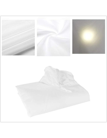 Paraguas Difusor Parabólico HappyGo 150cm Negro/Plata