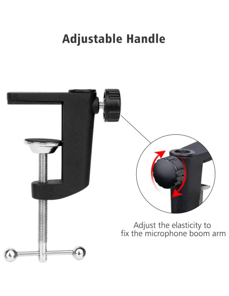 Abrazadera de escritorio SUNMON para soporte de micrófono ajustable