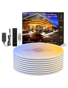 Tira LED de Neón Ustarus 20FT Blanca Ajustable 2700K-6500K