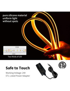 Tira LED de Neón Ustarus 20FT Blanca Ajustable 2700K-6500K 2