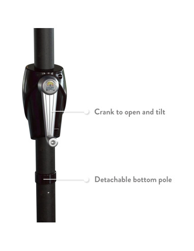 Paraguas de Patio Redondo 274cm California Umbrella Beige