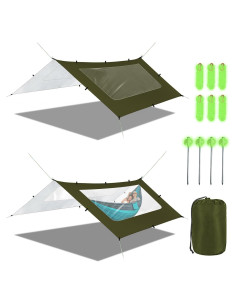 Toldo de Camping Zenicham 3.05x3.05m Impermeable UV UPF50+