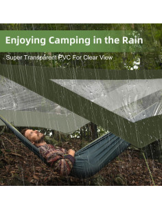 Toldo de Camping Zenicham 3.05x3.05m Impermeable UV UPF50+ 2