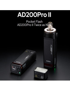 Flash Estroboscópico Godox AD200 Pro II 2.4G 500 Flashes 2