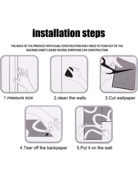 Azulejos Mosaico 3D Autoadhesivos HyFanStr 23.5x23.5cm Paquete 4 Azulejos Mosaico 3D Autoadhesivos HyFanStr 23.5x23.5cm Paquete 4