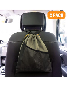 Bolsa de Basura para Coche GNEGNI 2PCS Impermeable 33.66x29.85cm 2
