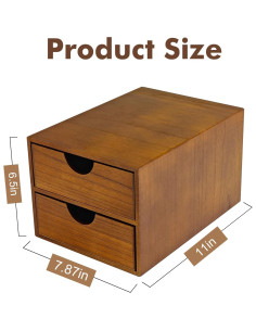 Organizador de K Cups Artgeeker Madera Nuez 30 Cápsulas 2