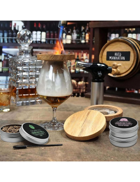 Astillas de Madera Natural Micovay para Ahumador de Cócteles - 8 Sabores