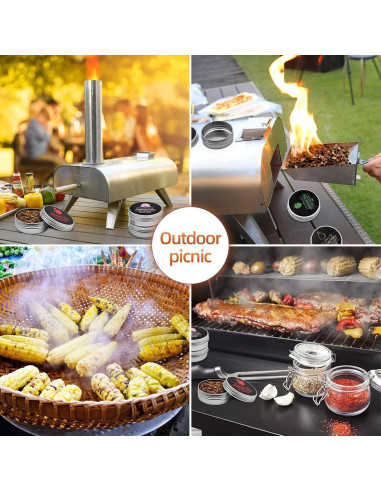 Astillas de Madera Natural Micovay para Ahumador de Cócteles - 8 Sabores