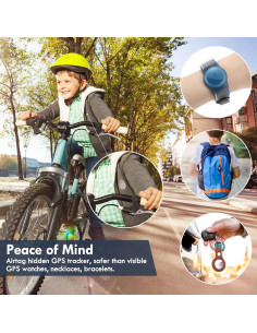 Soporte Oculto para AirTag Luyuan 4 Pack Silicona Anti-Retiro 2