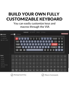 Teclado Mecánico Keychron Q7 70% Personalizable Aluminio Negro 2