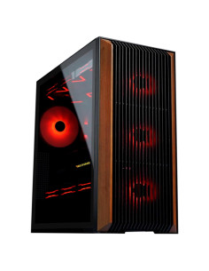 Caja de PC SAMA Z60 Madera Nogal ATX 4 Ventiladores ARGB