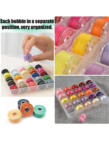 50 Bobinas de Plástico para Máquina de Coser Joyberg - Estándar
