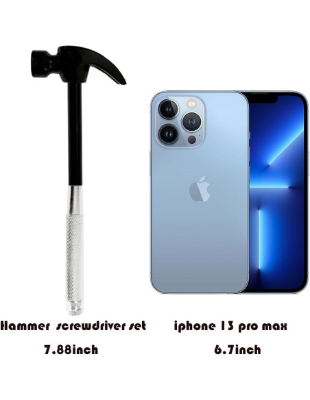 Martillo y destornillador 6 en 1 LASUND, herramientas multifuncionales