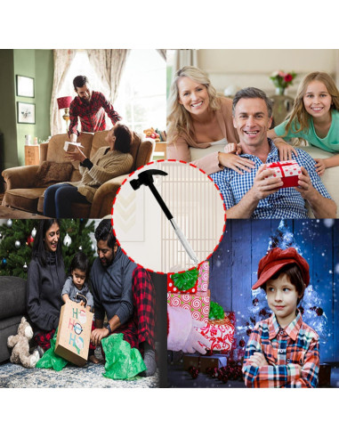 Martillo y destornillador 6 en 1 LASUND, herramientas multifuncionales