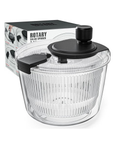 Centrifugadora de Ensalada Cambom 3Qt Negra - Lava y Seca Verduras