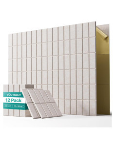 Paneles Acústicos Autoadhesivos Soundsbay 12 Piezas 30.48x30.48cm