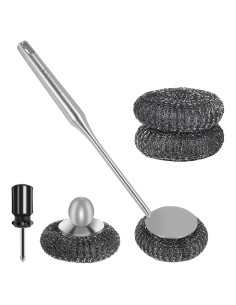 Juego de Estropajos de Acero Inoxidable Elyssnova 2 Piezas