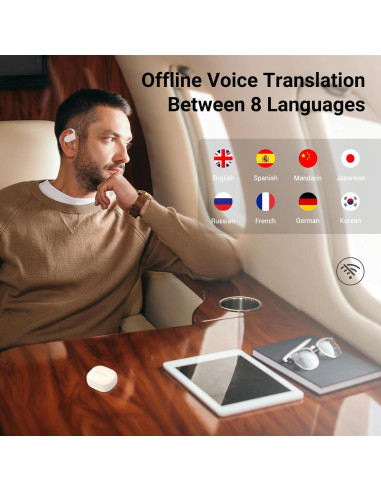 Auriculares Traductor AI ANFIER M9 - Traducción 144 Idiomas