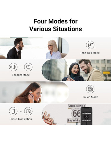 Auriculares Traductor AI ANFIER M9 - Traducción 144 Idiomas
