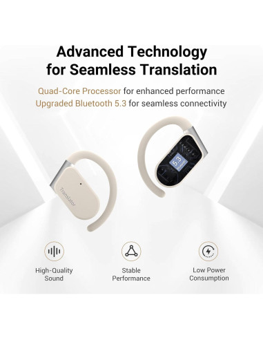 Auriculares Traductor AI ANFIER M9 - Traducción 144 Idiomas