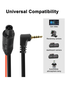 Cable de Cámara Trasera MEIRIYFA 10M 4 Pines HD Impermeable 2