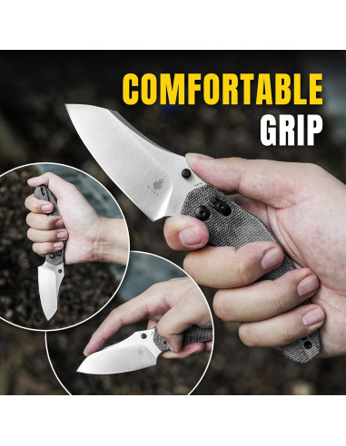 Cuchillo de bolsillo Kizer Bulldog 3" hoja Sheepsfoot EDC