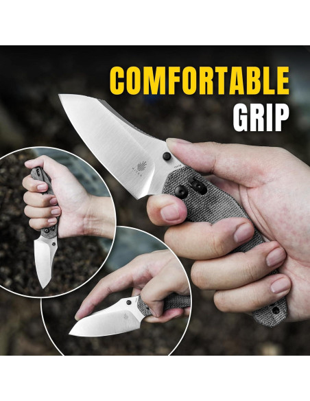 Cuchillo de bolsillo Kizer Bulldog 3" hoja Sheepsfoot EDC Cuchillo de bolsillo Kizer Bulldog 3" hoja Sheepsfoot EDC