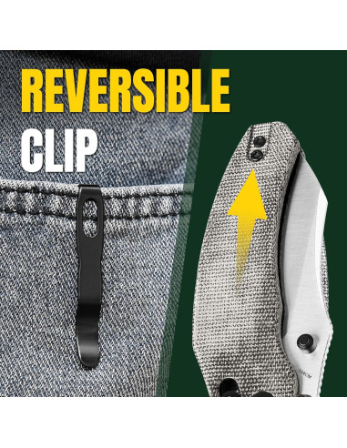 Cuchillo de bolsillo Kizer Bulldog 3" hoja Sheepsfoot EDC