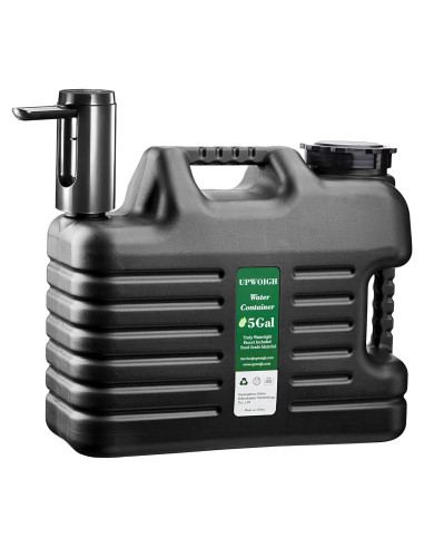 Jarra de Agua Portátil 19 Litros UPWOIGH con Bomba Táctil Negra