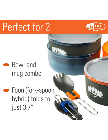 Juego de Cocina para Camping GSI Outdoors Pinnacle Dualist II